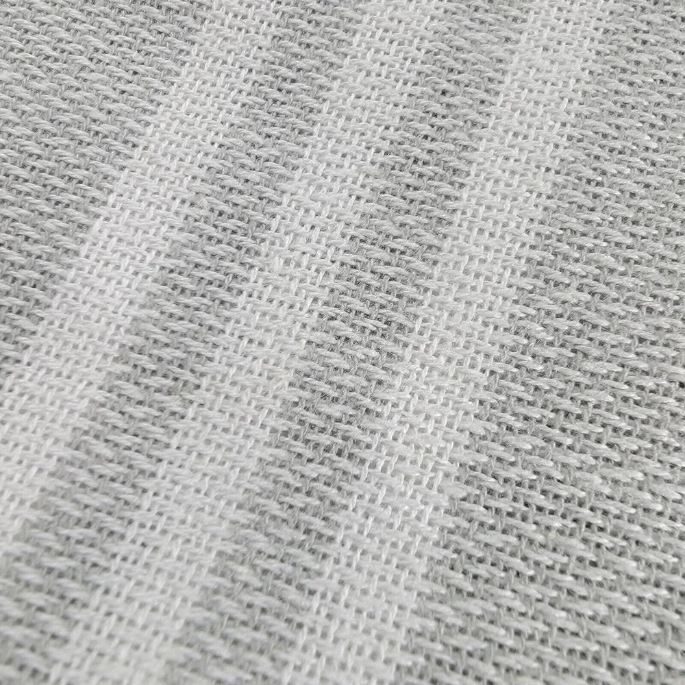 Turkish Beach Towel 2 Pack Light Grey 100% Cotton Striped Fringe 36x71 New